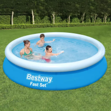                             BESTWAY 57274 - Nadzemní bazén kruhový 366 x 76 cm + kartušová filtrace                        