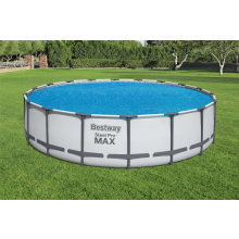                             BESTWAY 58173 - Solarní plachta na bazén 527 cm modrá kulatá                        