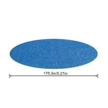                             BESTWAY 58173 - Solarní plachta na bazén 527 cm modrá kulatá                        