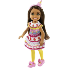                            Barbie Chelsea v dortíkovém kostýmu s pejskem                        