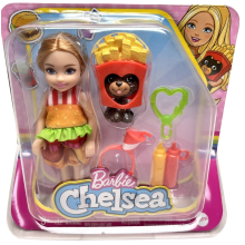                             Barbie Chelsea v kostýmu Hamburger s pejskem                        
