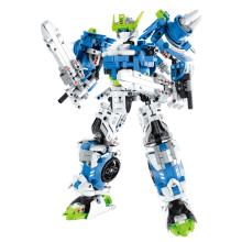                             MECHANICAL MASTER - Stavebnice Bojový robot modrý 941 ks                        