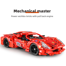                             MECHANICAL MASTER - Stavebnice Sportovní auto červené 437 ks                        