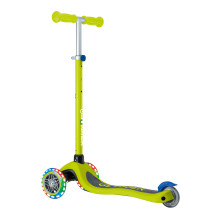                             Globber Dětská tříkolová koloběžka Primo - svítící kola - zelená                        