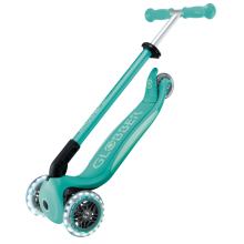                             Globber Dětská tříkolová koloběžka Primo Foldable Plus- svítící kola - mátová                        