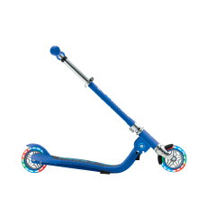                             Globber Dětská skládací koloběžka Junior - svítící kola - modrá                        