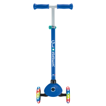                             Globber Dětská tříkolová koloběžka Primo - svítící kola - modrá                        
