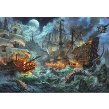                            Clementoni - Puzzle 6000 Bitva pirátů                        