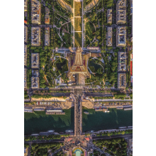                            Clementoni 31708 - Puzzle 1500 Flying over Paris                        