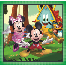                             Clementoni 25298 - Puzzle 3x48 Square Mickey a přátelé                        