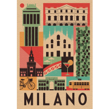                             Clementoni 39842 - Puzzle 1000 Style in the city Milano Compact box                        