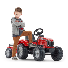                             FALK Šlapací traktor 4010AB Massey Ferguson S8740 - červený                        