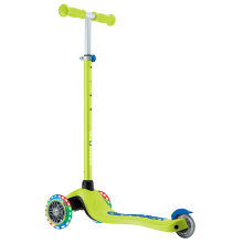                             Globber Dětská tříkolová koloběžka Primo Plus V2 - svítící kola - zelená                        