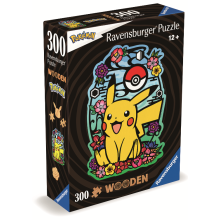                             Ravensburger Dřevěné puzzle Pikachu 300 dílků                        