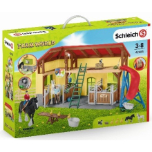                             Schleich - Stáj pro koně s příslušenstvím                        