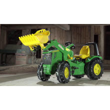                             ROLLYTOYS - Šlapací traktor X-Trac John Deere Premium s předním nakladačem                        