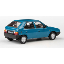                             ABREX - Škoda Favorit 136L (1988) 1:43 - Modrá Škoda                        