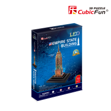                             CubicFun - Puzzle 3D Empire State Building s LED světlem - 38 dílků                        