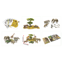                             CubicFun - Puzzle 3D National Geographic - Africká divočina 69 dílků                        