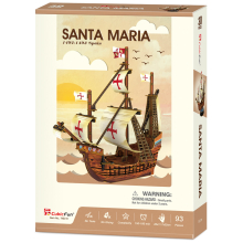                             CubicFun - Puzzle 3D Santa Maria - 93 dílků                        