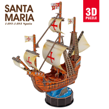                             CubicFun - Puzzle 3D Santa Maria - 93 dílků                        
