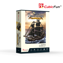                             CubicFun - Puzzle 3D Queen Anne&#039;s Revenge 100 dílků                        