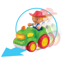                             HAP-P-KID Traktor - Zvířecí farma Stiskni a jeď                        