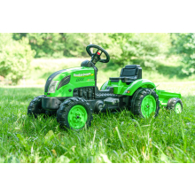                             FALK Šlapací traktor 2057L Country Farmer s přívěsem - zelený                        