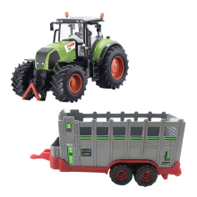                             SPARKYS - Traktor s přívěsem na přepravu zvířat 1:50                        