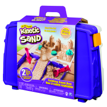                             Spin Master Kinetic Sand cestovní kufřík s formičkami                        