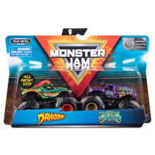                             Spin Master Monster Jam - Sběratelská auta dvojbalení 1:64                        