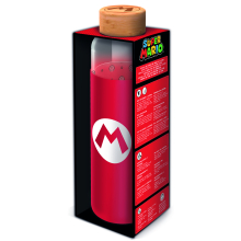                             EPEE merch - Super Mario - Skleněná láhev s návlekem 585 ml                        