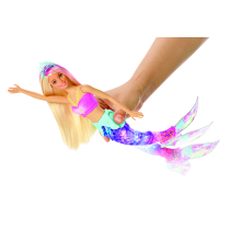                             Barbie Svítící mořská panna s pohyblivým ocasem běloška                        