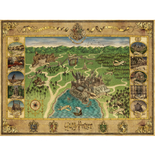                             Ravensburger - Puzzle Mapa Bradavic 1500 dílků                        