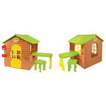                            Mochtoys - Zahradní domeček se stolkem a židličkou                        