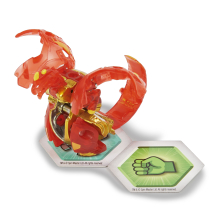                             Spin Master Bakugan - True Metal figurky červený drak S4                        