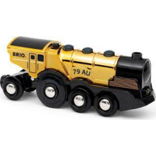                             BRIO Mohutná zlatá akční lokomotiva na baterie                        