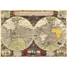                             Clementoni 36526 - Puzzle 6000 – Starožitná námořní mapa světa                        