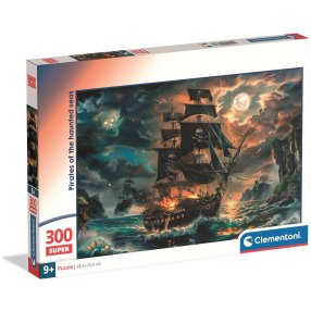 Clementoni - Puzzle 300 Piráti z prokletých moří
