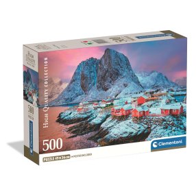 Clementoni - Puzzle 500 Vesnice Hamnoy