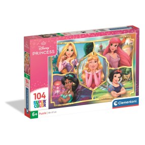 Clementoni - Puzzle 104 Disney Princezny 2