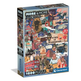 Clementoni - Puzzle 1000 More is More - Cestování a kultury