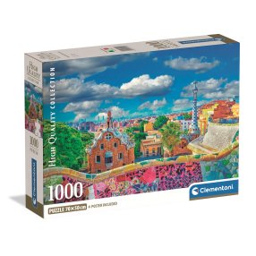 Clementoni - Puzzle 1000 Park Güell, Barcelona
