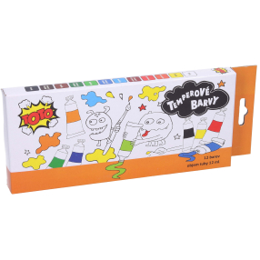 Wiky - TOTO Temperové barvy kov 12 ks - 12 ml