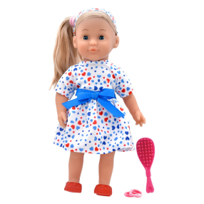 Dolls World - Módní panenka Charlotte - 36 cm: Bílá trikolóra