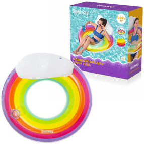 BESTWAY 43647 - Nafukovací kruh Rainbow dreams™ 107 cm