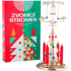 Tradiční andělské zvonění - Zvonící stromek stříbrný