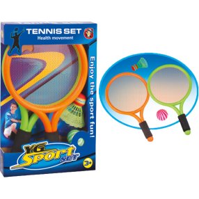 Velký dětský tenisový a badmintonový set 39 cm