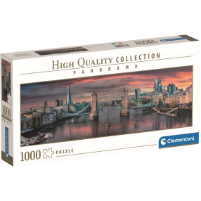 Clementoni - Puzzle 1000 Panorama Přes řeku Temži