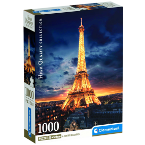 Clementoni - Puzzle 1000 Tour Eiffel